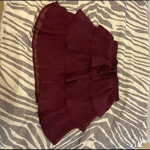 Mi Ami Purple Ruffle Skirt